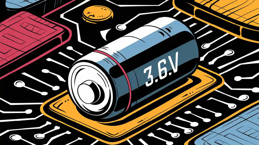 3.6V nominal voltage of lithium battery